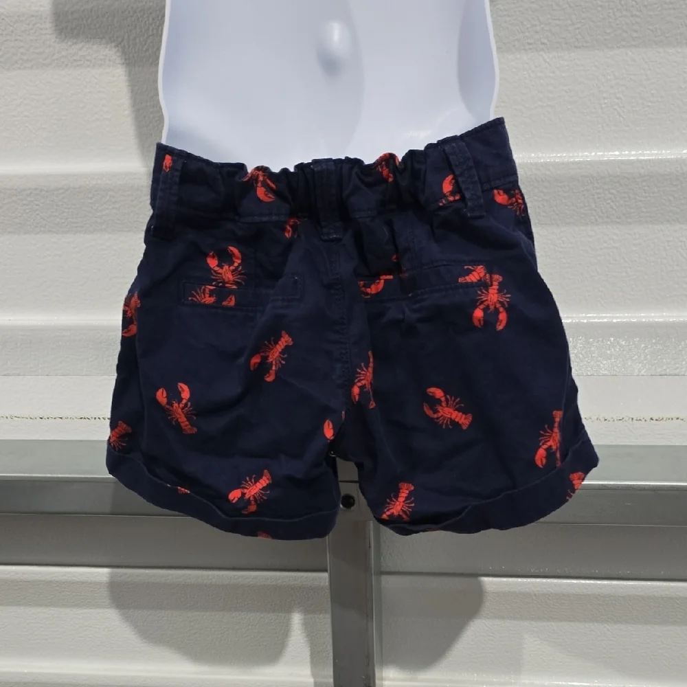Old Navy Blue and‎ Red Lobster Print Shorts